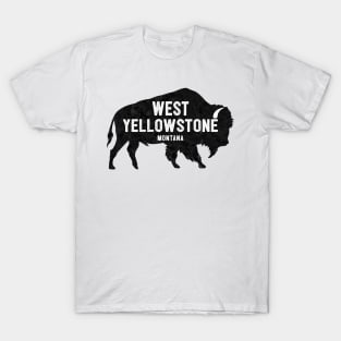 West Yellowstone Montana American Bison Buffalo National Park T-Shirt